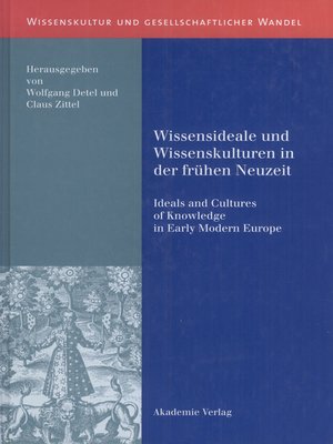 cover image of Wissensideale und Wissenskulturen in der Frühen Neuzeit